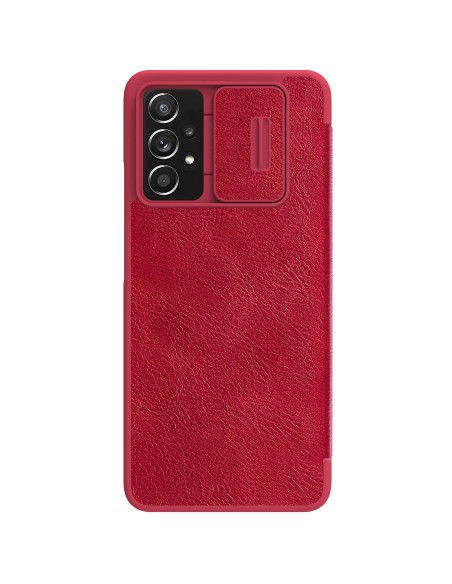 Nillkin Qin odinis dėklas Samsung Galaxy A73 raudonas Nillkin Qin odinis dėklas Samsung Galaxy A73 raudonas