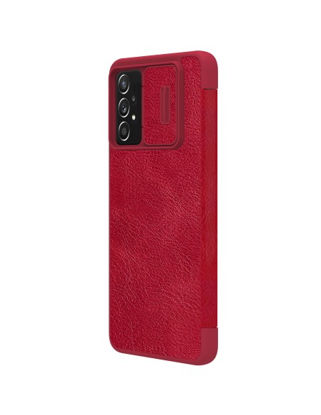 Nillkin Qin odinis dėklas Samsung Galaxy A73 raudonas Nillkin Qin odinis dėklas Samsung Galaxy A73 raudonas