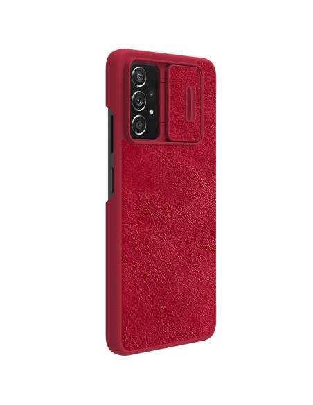 Nillkin Qin odinis dėklas Samsung Galaxy A73 raudonas Nillkin Qin odinis dėklas Samsung Galaxy A73 raudonas