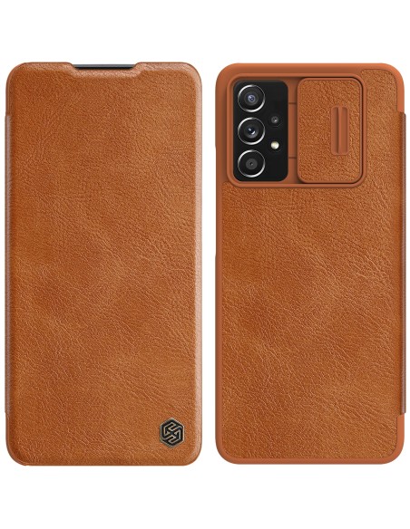 Nillkin Qin odinis dėklas Samsung Galaxy A73 rudas Nillkin Qin odinis dėklas Samsung Galaxy A73 rudas
