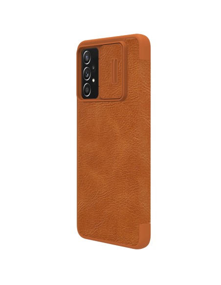 Nillkin Qin odinis dėklas Samsung Galaxy A73 rudas Nillkin Qin odinis dėklas Samsung Galaxy A73 rudas