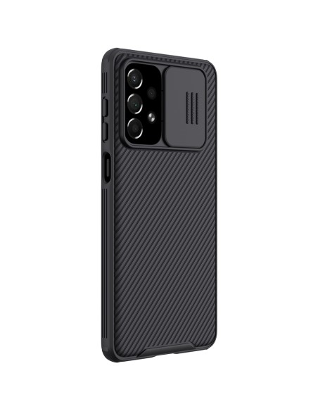 Nillkin CamShield Pro Case Armored Case Cover kameros apsauga, skirta Samsung Galaxy A73 Black Nillkin CamShield Pro Case Armored Case Cover kameros apsauga, skirta Samsung Galaxy A73 Black