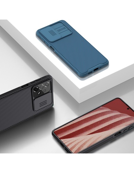 Nillkin CamShield Pro Case Armored Case Cover kameros apsauga, skirta Samsung Galaxy A73 Black Nillkin CamShield Pro Case Armored Case Cover kameros apsauga, skirta Samsung Galaxy A73 Black