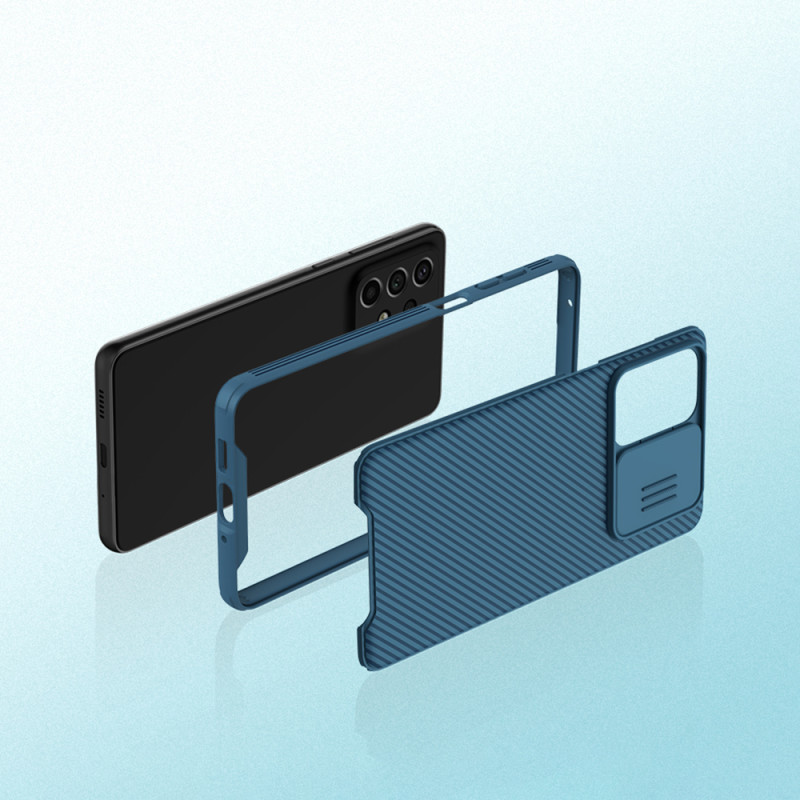 Nillkin CamShield Pro Case Armored Case Cover kameros apsauga, skirta Samsung Galaxy A73 Black
