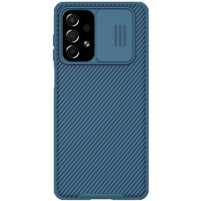 Nillkin CamShield Pro Case Armored Case Cover kameros apsauga, skirta Samsung Galaxy A73 Blue Nillkin CamShield Pro Case Armored Case Cover kameros apsauga, skirta Samsung Galaxy A73 Blue