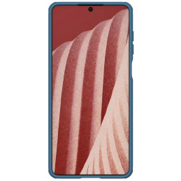 Nillkin CamShield Pro Case Armored Case Cover kameros apsauga, skirta Samsung Galaxy A73 Blue