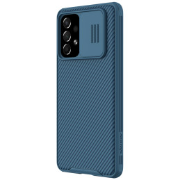 Nillkin CamShield Pro Case Armored Case Cover kameros apsauga, skirta Samsung Galaxy A73 Blue