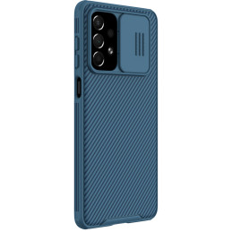 Nillkin CamShield Pro Case Armored Case Cover kameros apsauga, skirta Samsung Galaxy A73 Blue