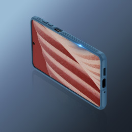 Nillkin CamShield Pro Case Armored Case Cover kameros apsauga, skirta Samsung Galaxy A73 Blue