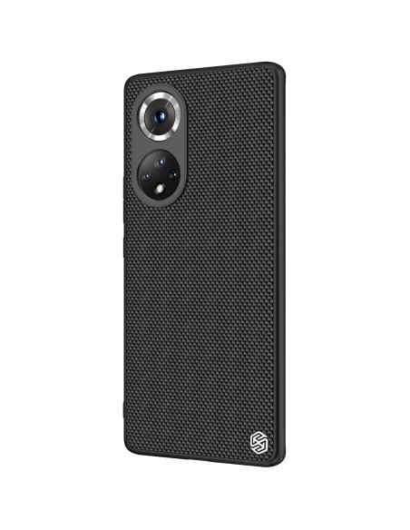 Nillkin Textured Case tvirtas sustiprintas dėklas su gelio rėmu ir nailonine nugara, skirtas Honor 50 Pro juodai Nillkin Textured Case tvirtas sustiprintas dėklas su gelio rėmu ir nailonine nugara, skirtas Honor 50 Pro juodai