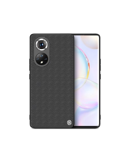 Nillkin Textured Case tvirtas sustiprintas dėklas su gelio rėmu ir nailonine nugara, skirtas Honor 50 Pro juodai Nillkin Textured Case tvirtas sustiprintas dėklas su gelio rėmu ir nailonine nugara, skirtas Honor 50 Pro juodai