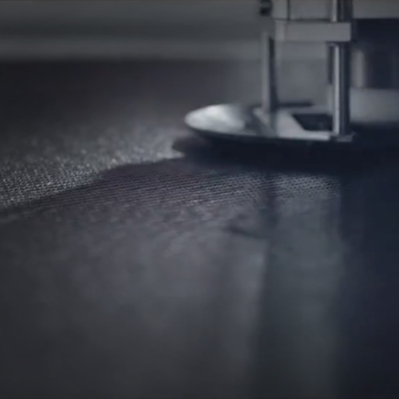 Nillkin Textured Case tvirtas sustiprintas dėklas su gelio rėmu ir nailonine nugara, skirtas Honor 50 Pro juodai