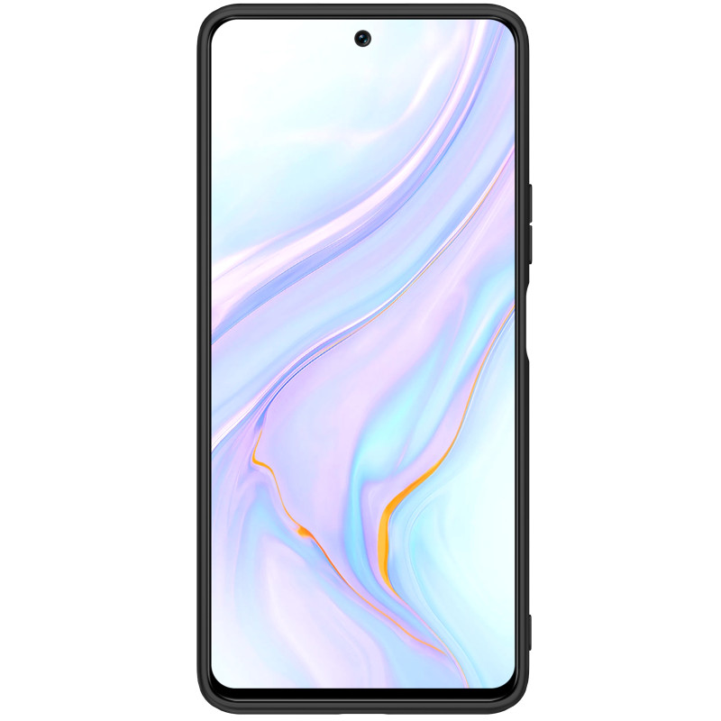 Nillkin Textured Case tvirtas sustiprintas dėklas su gelio rėmu ir nailonine nugara, skirtas Honor 50 SE juodai