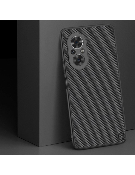 Nillkin Textured Case tvirtas sustiprintas dėklas su gelio rėmu ir nailonine nugara, skirtas Honor 50 SE juodai Nillkin Textured Case tvirtas sustiprintas dėklas su gelio rėmu ir nailonine nugara, skirtas Honor 50 SE juodai