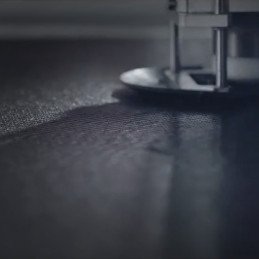Nillkin Textured Case tvirtas sustiprintas dėklas su gelio rėmu ir nailonine nugara, skirtas Honor 50 SE juodai