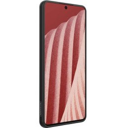 Nillkin Textured Case tvirtas sustiprintas dėklas su gelio rėmeliu ir nailonine nugara, skirta Samsung Galaxy A73 juodai