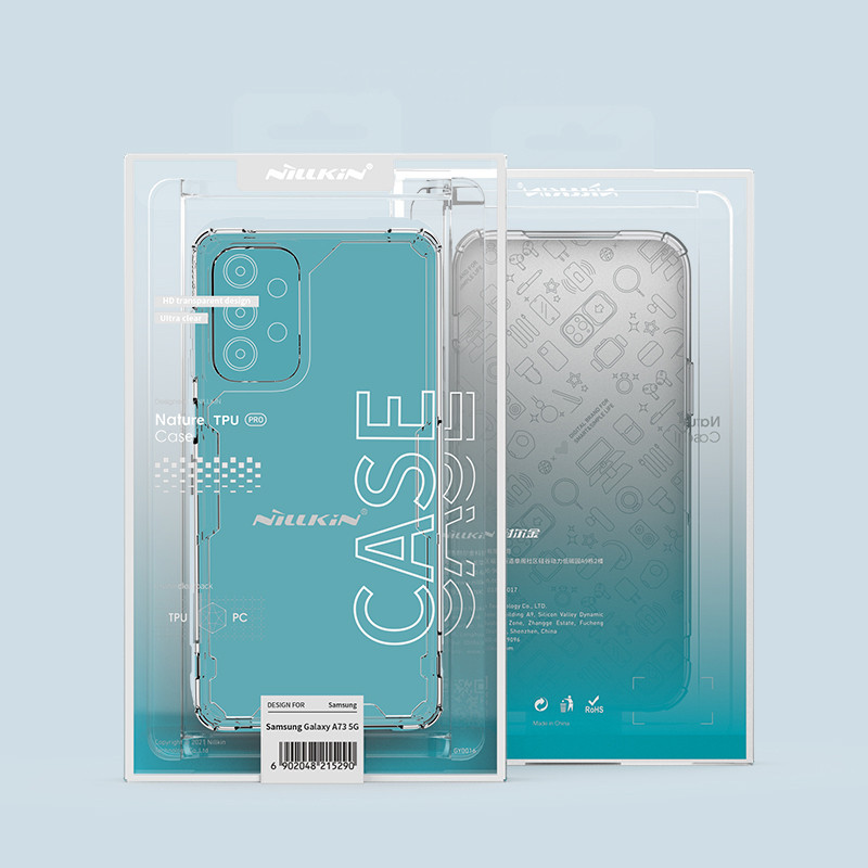 Nillkin Nature Pro dėklas Samsung Galaxy A73 šarvuotu dangteliu permatomas dangtelis