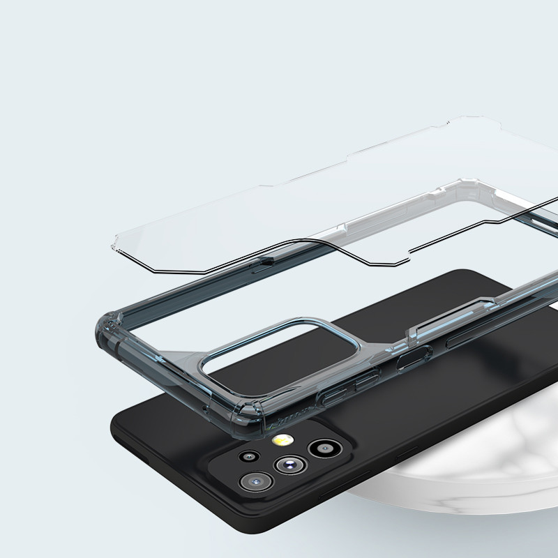 Nillkin Nature Pro dėklas Samsung Galaxy A73 šarvuotu dangteliu permatomas dangtelis