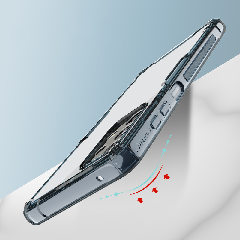 Nillkin Nature Pro dėklas Samsung Galaxy A73 šarvuotu dangteliu permatomas dangtelis