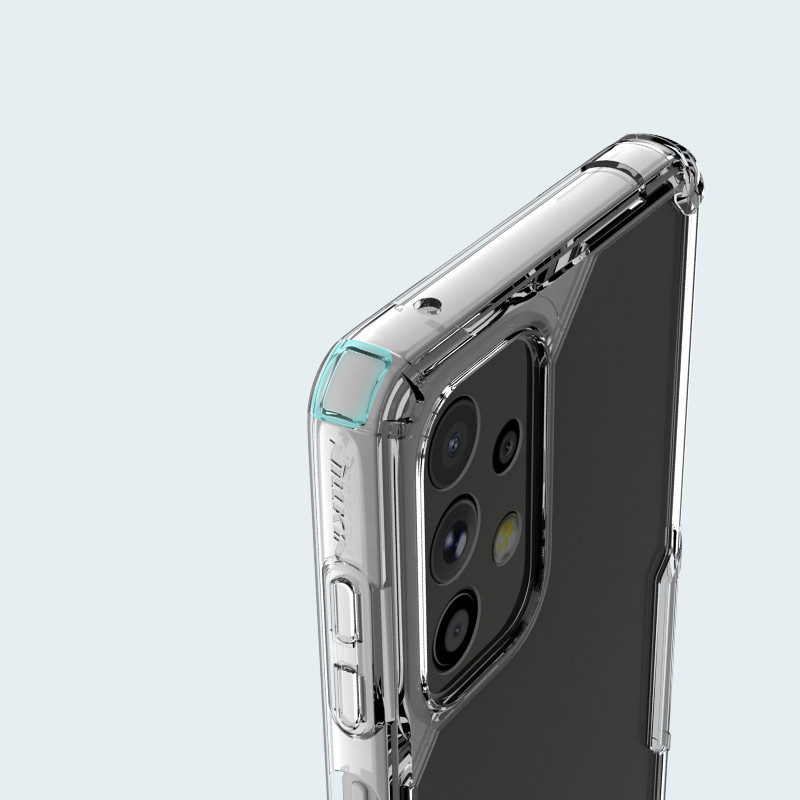 Nillkin Nature Pro dėklas Samsung Galaxy A73 šarvuotu dangteliu permatomas dangtelis
