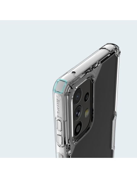 Nillkin Nature Pro dėklas Samsung Galaxy A73 šarvuotu dangteliu permatomas dangtelis Nillkin Nature Pro dėklas Samsung Galaxy A73 šarvuotu dangteliu permatomas dangtelis