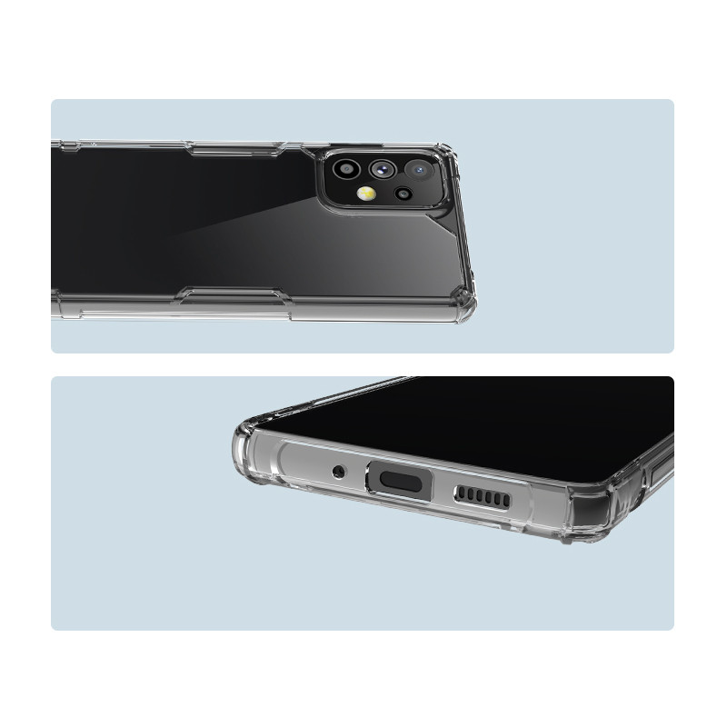 Nillkin Nature Pro dėklas Samsung Galaxy A73 šarvuotu dangteliu permatomas dangtelis