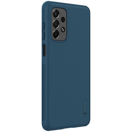Nillkin Super Frosted Shield Pro patvarus dėklo dangtelis, skirtas Samsung Galaxy A73 mėlynas Nillkin Super Frosted Shield Pro patvarus dėklo dangtelis, skirtas Samsung Galaxy A73 mėlynas