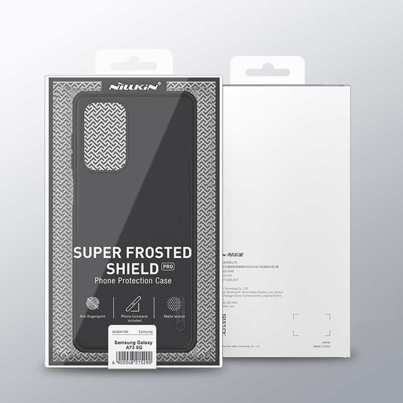 Nillkin Super Frosted Shield Pro patvarus dėklo dangtelis, skirtas Samsung Galaxy A73 mėlynas