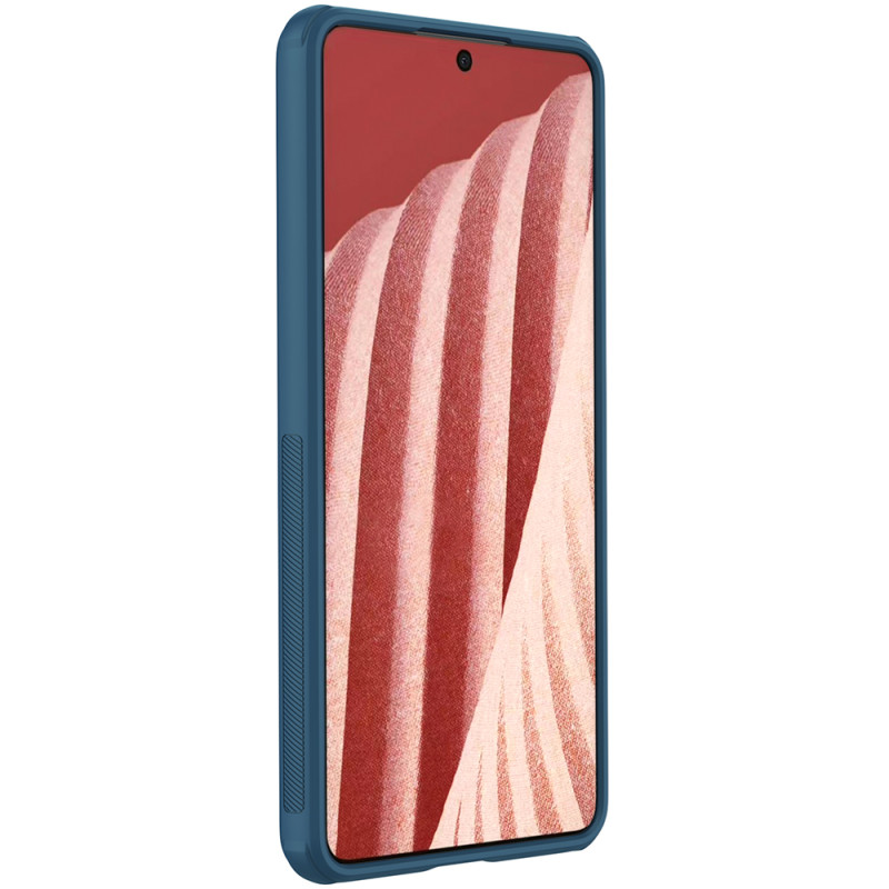 Nillkin Super Frosted Shield Pro patvarus dėklo dangtelis, skirtas Samsung Galaxy A73 mėlynas