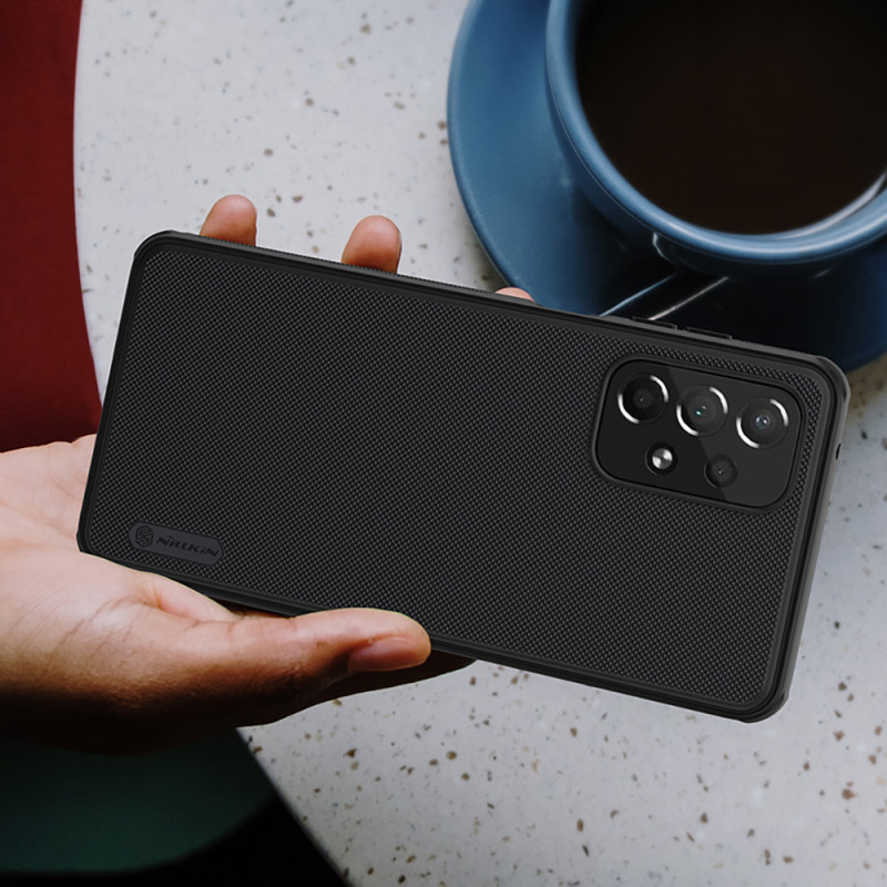 Nillkin Super Frosted Shield Pro patvarus dėklo dangtelis, skirtas Samsung Galaxy A73 mėlynas