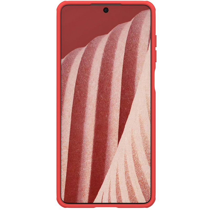 Nillkin Super Frosted Shield Pro patvarus dėklo dangtelis, skirtas Samsung Galaxy A73 raudonas