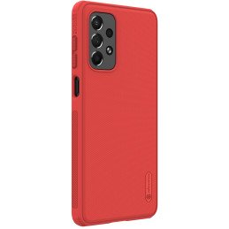Nillkin Super Frosted Shield Pro patvarus dėklo dangtelis, skirtas Samsung Galaxy A73 raudonas