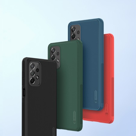 Nillkin Super Frosted Shield Pro patvarus dėklo dangtelis, skirtas Samsung Galaxy A73 raudonas