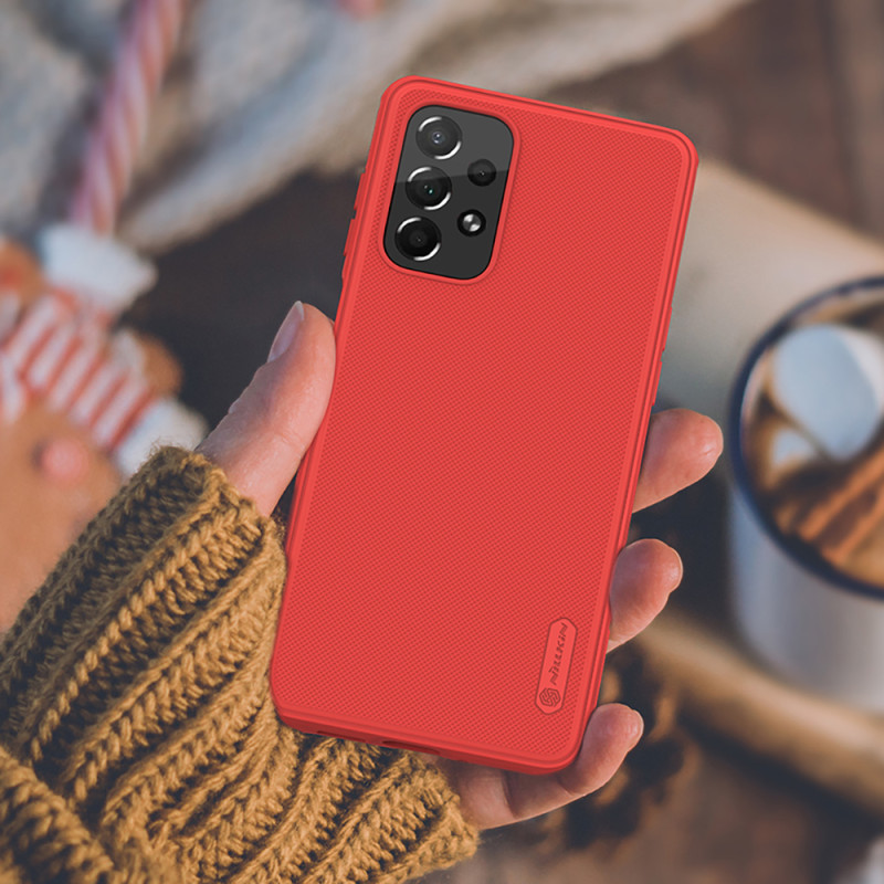 Nillkin Super Frosted Shield Pro patvarus dėklo dangtelis, skirtas Samsung Galaxy A73 žalias