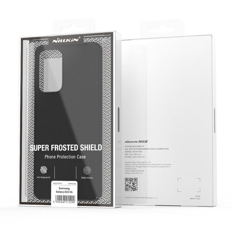 Nillkin Super Frosted Shield sustiprintas dėklo dangtelis, skirtas Samsung Galaxy A33 5G raudonas