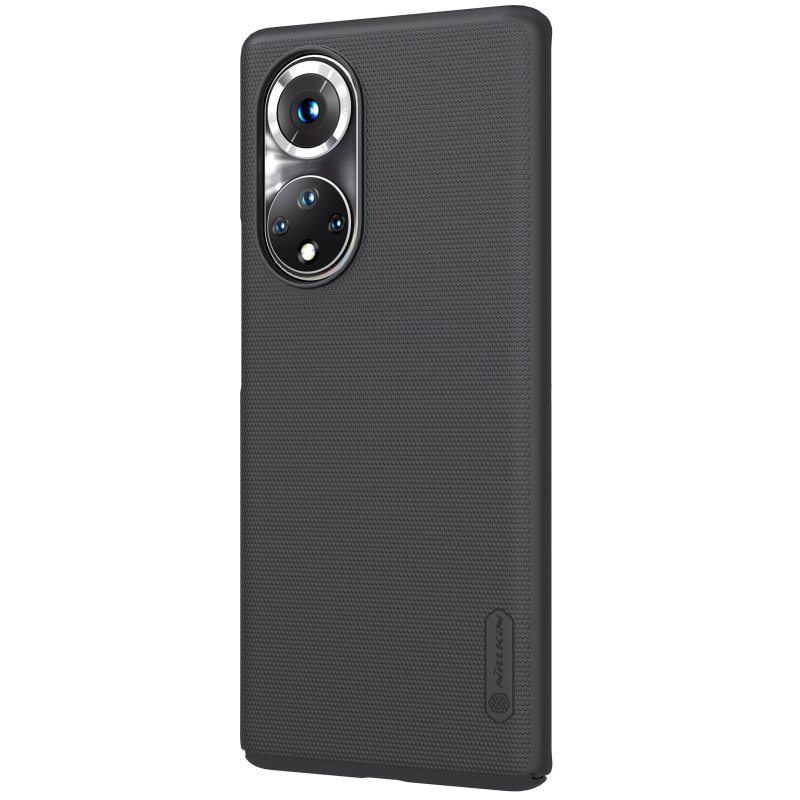 Nillkin Super Frosted Shield sustiprintas dėklo dangtelis, skirtas Honor 50 Pro juodas
