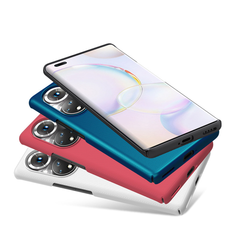 Nillkin Super Frosted Shield sustiprintas dėklo dangtelis, skirtas Honor 50 Pro juodas