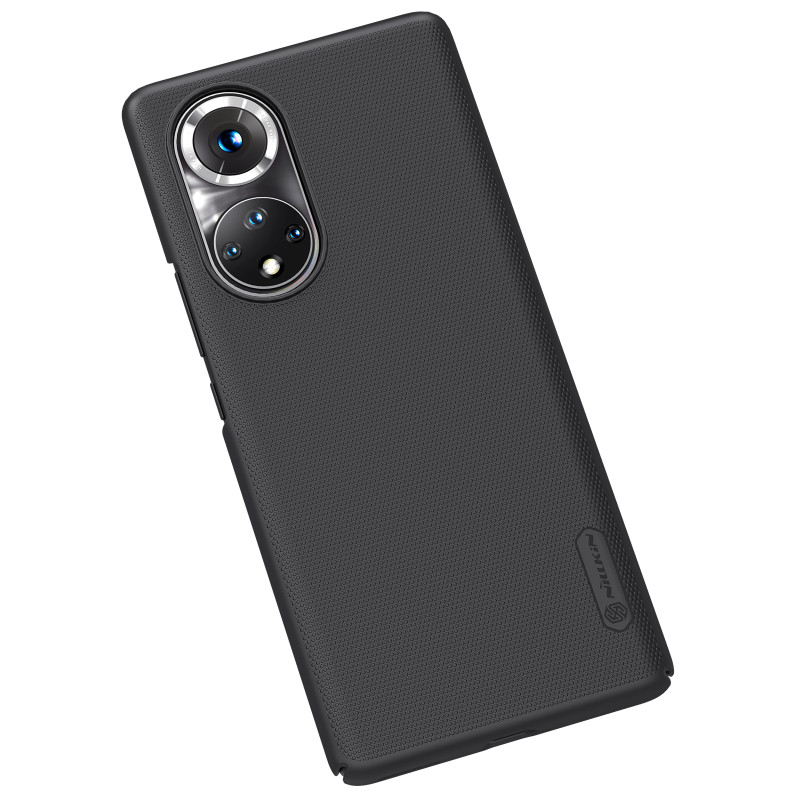 Nillkin Super Frosted Shield sustiprintas dėklo dangtelis, skirtas Honor 50 Pro juodas