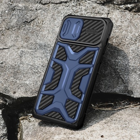 Nillkin Adventurer Case dėklas skirtas iPhone 13 Pro, šarvuotas dangtelis su fotoaparato dangteliu, juodas Nillkin Adventurer Case dėklas skirtas iPhone 13 Pro, šarvuotas dangtelis su fotoaparato dangteliu, juodas