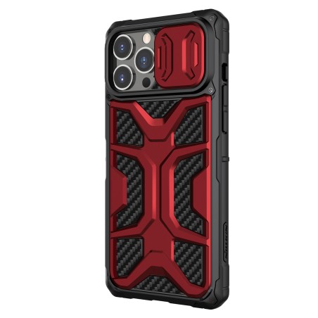 Nillkin Adventurer Case dėklas iPhone 13 Pro šarvuotas dangtelis su raudonu fotoaparato dangteliu Nillkin Adventurer Case dėklas iPhone 13 Pro šarvuotas dangtelis su raudonu fotoaparato dangteliu