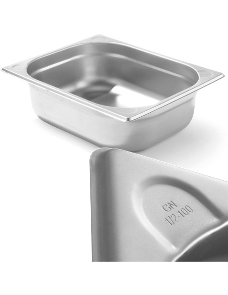 Kitchen Line GN 1/2 plieninis konteineris, aukštis 100 mm - Hendi 806333 Kitchen Line GN 1/2 plieninis konteineris, aukštis 100 mm - Hendi 806333