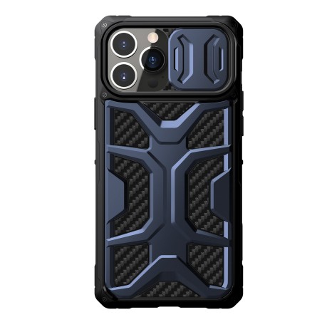 Nillkin Adventurer Case dėklas, skirtas iPhone 13 Pro, šarvuotas dangtelis su fotoaparato dangteliu, mėlynas Nillkin Adventurer Case dėklas, skirtas iPhone 13 Pro, šarvuotas dangtelis su fotoaparato dangteliu, mėlynas