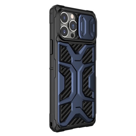 Nillkin Adventurer Case dėklas, skirtas iPhone 13 Pro, šarvuotas dangtelis su fotoaparato dangteliu, mėlynas Nillkin Adventurer Case dėklas, skirtas iPhone 13 Pro, šarvuotas dangtelis su fotoaparato dangteliu, mėlynas