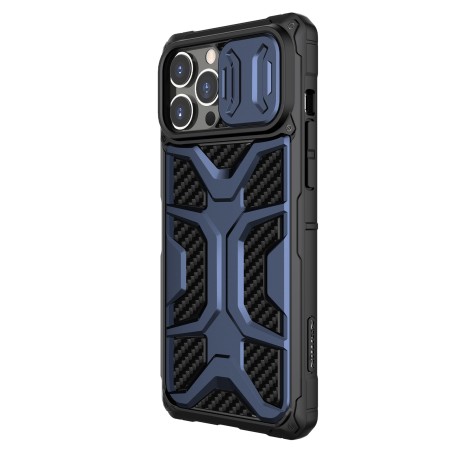 Nillkin Adventurer Case dėklas, skirtas iPhone 13 Pro, šarvuotas dangtelis su fotoaparato dangteliu, mėlynas Nillkin Adventurer Case dėklas, skirtas iPhone 13 Pro, šarvuotas dangtelis su fotoaparato dangteliu, mėlynas