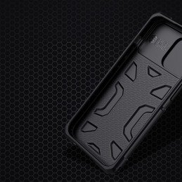 Nillkin Adventurer Case dėklas skirtas iPhone 13 Pro Max šarvuotas dangtelis su fotoaparato dangteliu juodas