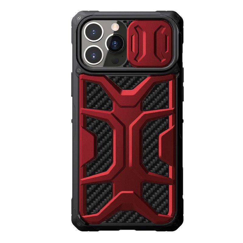 Nillkin Adventurer Case dėklas, skirtas iPhone 13 Pro Max šarvuotas dangtelis su raudonu fotoaparato dangteliu Nillkin Adventurer Case dėklas, skirtas iPhone 13 Pro Max šarvuotas dangtelis su raudonu fotoaparato dangteliu