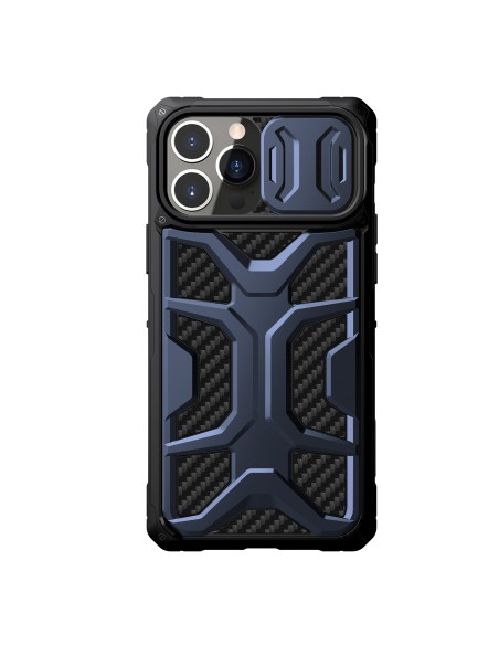 Nillkin Adventurer Case dėklas, skirtas iPhone 13 Pro Max šarvuotas dangtelis su mėlynu fotoaparato dangteliu Nillkin Adventurer Case dėklas, skirtas iPhone 13 Pro Max šarvuotas dangtelis su mėlynu fotoaparato dangteliu