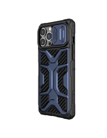 Nillkin Adventurer Case dėklas, skirtas iPhone 13 Pro Max šarvuotas dangtelis su mėlynu fotoaparato dangteliu Nillkin Adventurer Case dėklas, skirtas iPhone 13 Pro Max šarvuotas dangtelis su mėlynu fotoaparato dangteliu