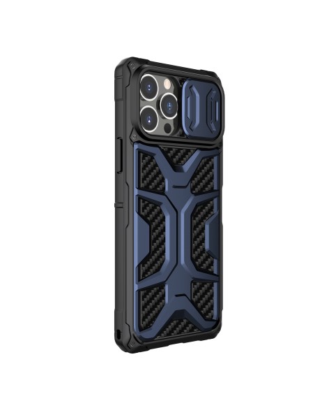 Nillkin Adventurer Case dėklas, skirtas iPhone 13 Pro Max šarvuotas dangtelis su mėlynu fotoaparato dangteliu Nillkin Adventurer Case dėklas, skirtas iPhone 13 Pro Max šarvuotas dangtelis su mėlynu fotoaparato dangteliu
