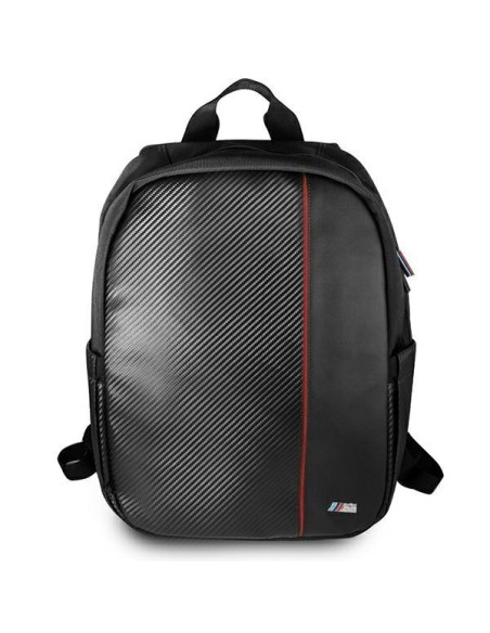 BMW Carbon Red Stripe kuprinė skirta 16" nešiojamam kompiuteriui - juoda BMW Carbon Red Stripe kuprinė skirta 16" nešiojamam kompiuteriui - juoda